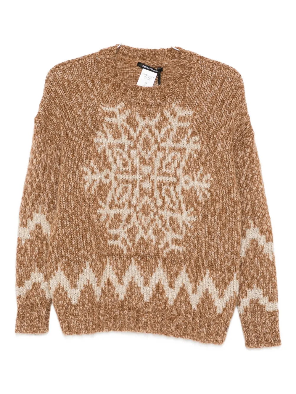 Pennyblack Snowflake-motif Sweater In Brown