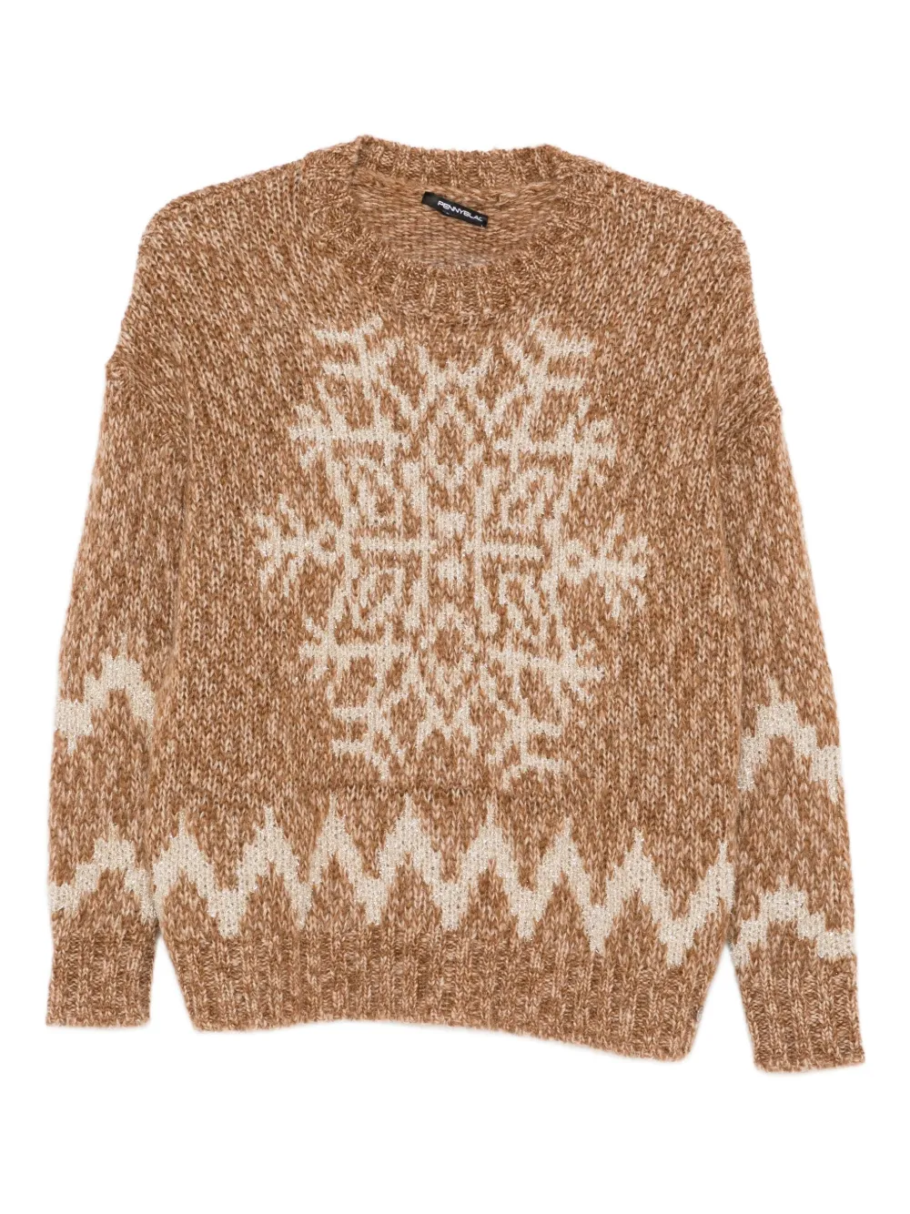 Pennyblack snowflake-motif sweater | Brown | Image 1