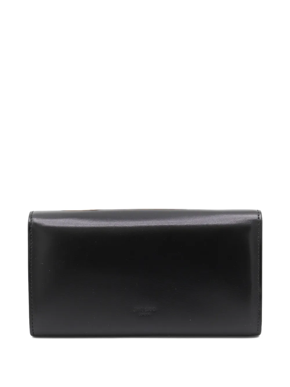 Jimmy Choo Avenue pearl-chain wallet - Zwart