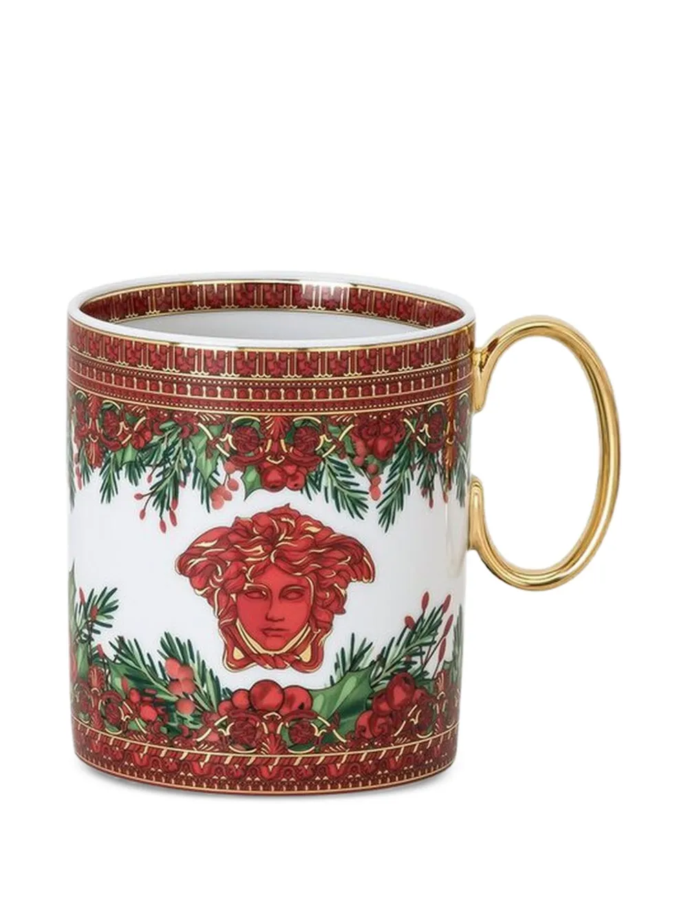 Versace Medusa-print Mug In White