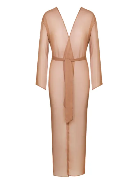 Maison Close bata translúcida con cinturón