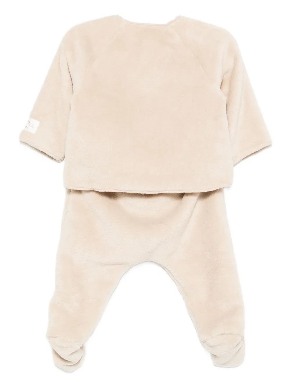 TEDDY & MINOU fleece footed trouser set (set of two) Beige