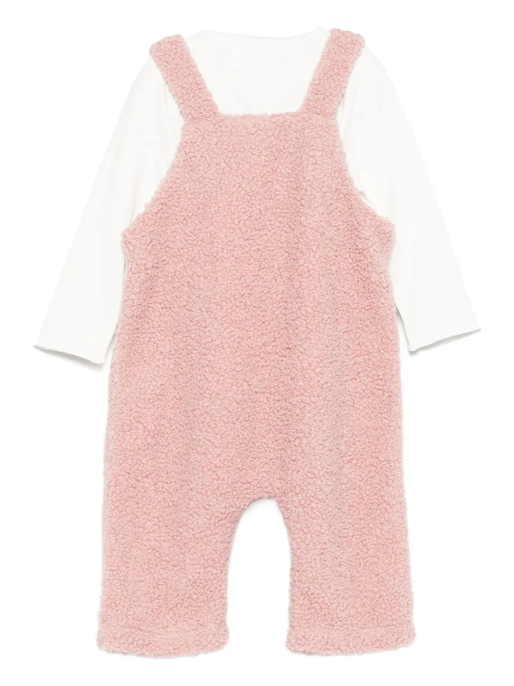 TEDDY & MINOU logo-patch dungaree (set of two) Roze