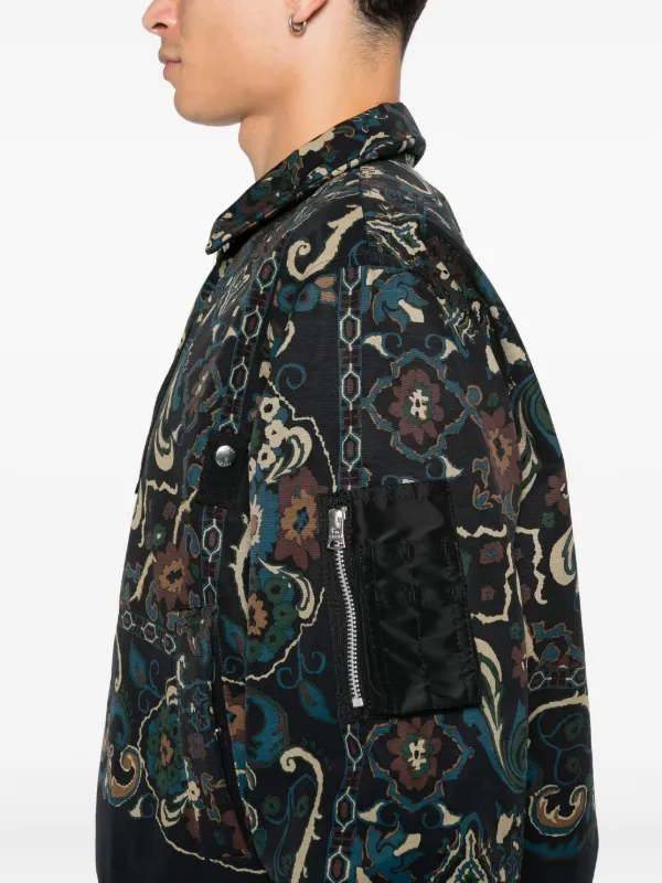 sacai 19AW paisley print jacket / SIZE：3 Sacai Paisley Print Jacket, $1,157 | farfetch.com | Lookastic