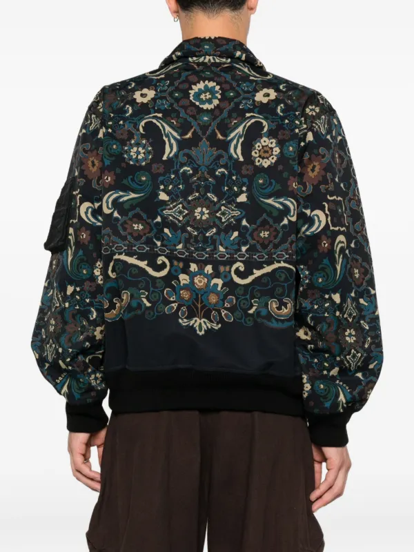 sacai 19AW paisley print jacket / SIZE：3 Sacai paisley-print zip-front Jacket | Black | FARFETCH ID