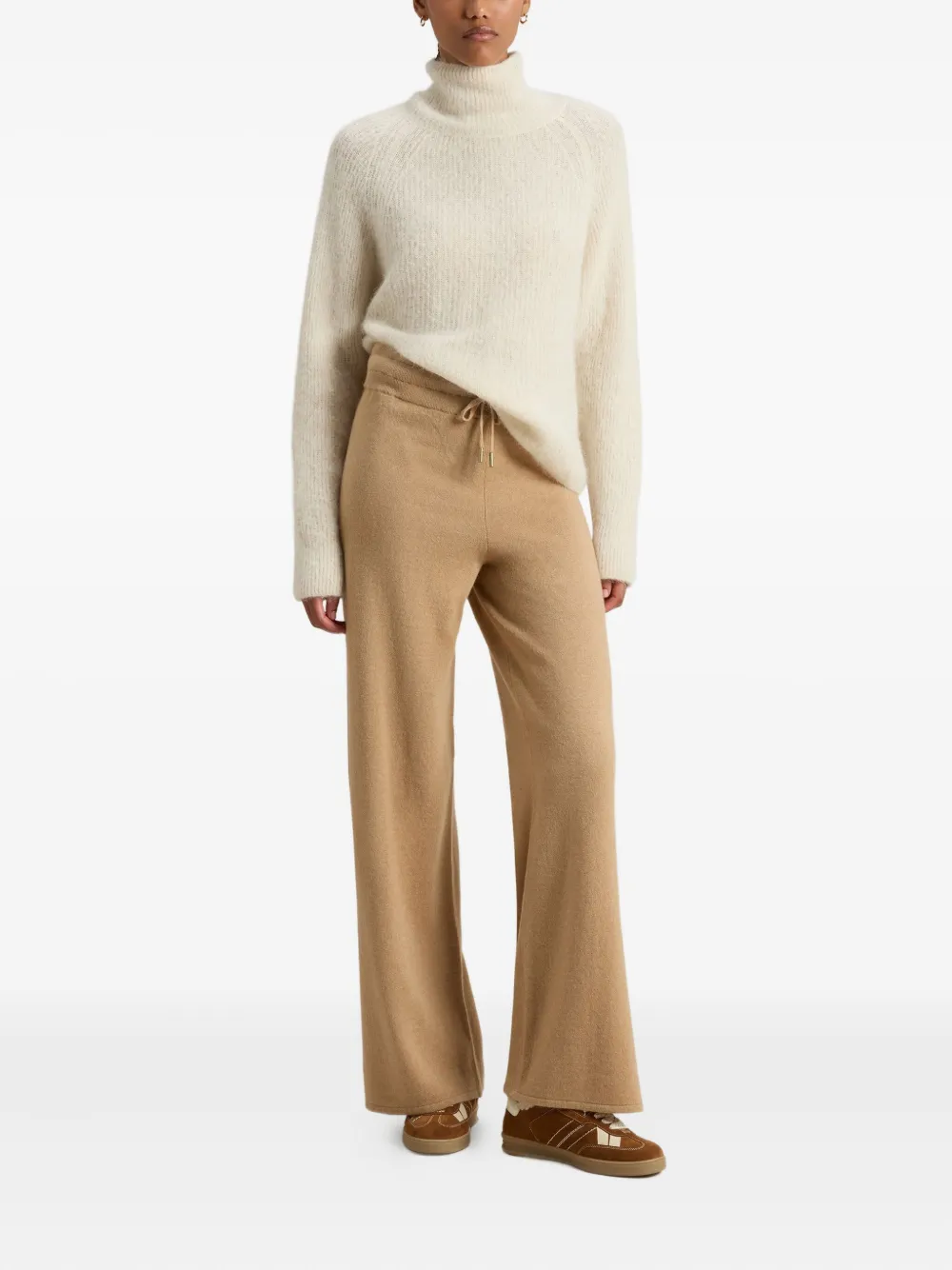Woolrich drawstring knitted straight trousers - Beige