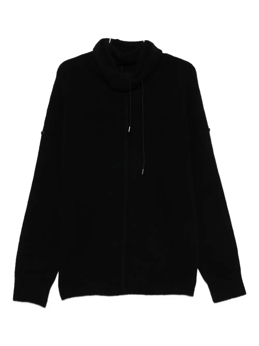 cowl-neck sweater