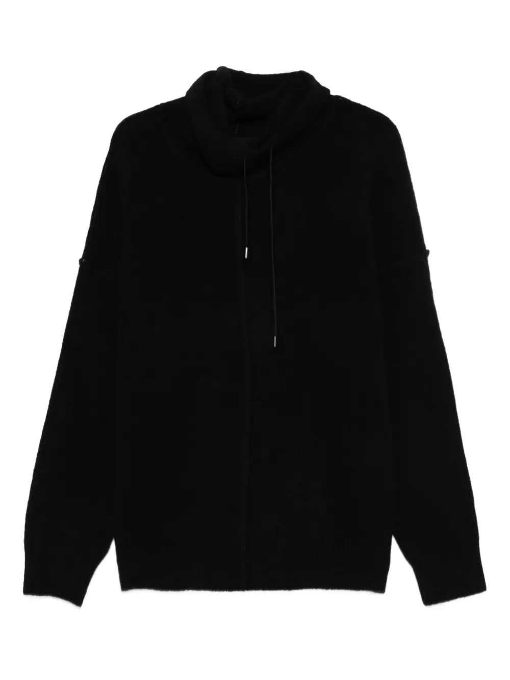 cowl-neck sweater