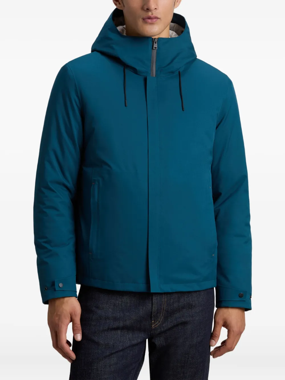 Woolrich Gewatteerd jack met diamantvormig patroon Blauw