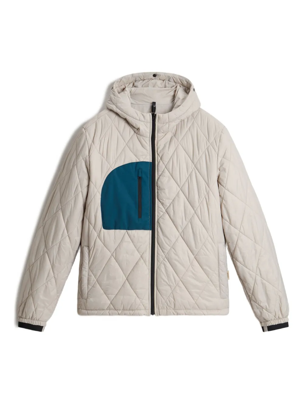 Woolrich diamond-quilting jacket Blauw