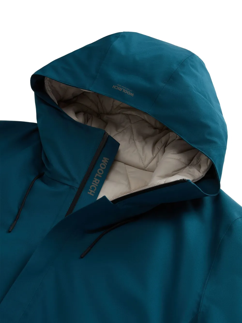 Woolrich Gewatteerd jack met diamantvormig patroon Blauw