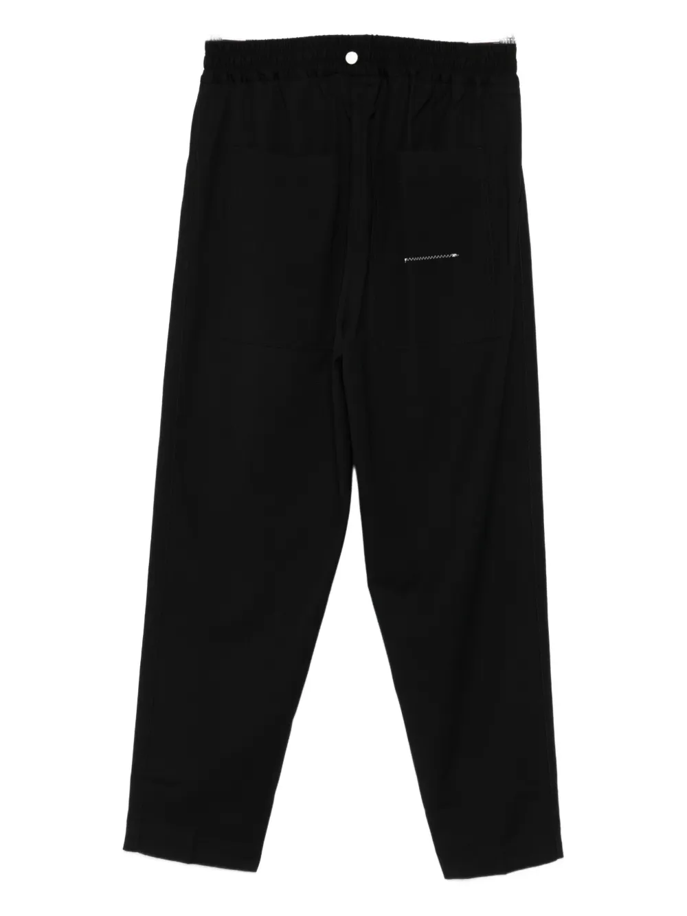 Isabel Benenato Drawstring Wool Trousers In Multi