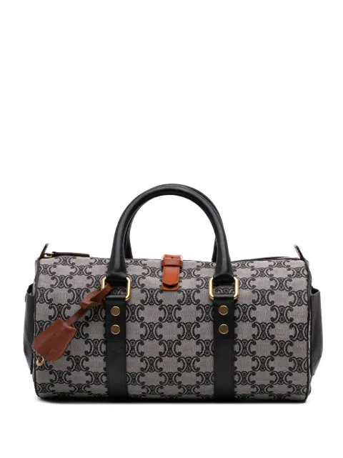 Celine Pre-Owned 2010 Macadam Canvas boston bag