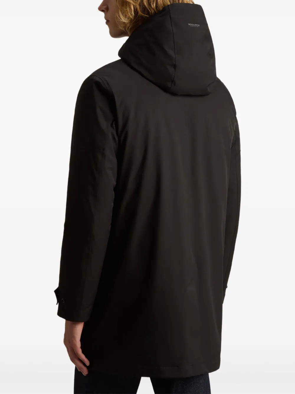 Woolrich Diamond-pattern Jacket In Black