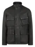 Belstaff multiple-pocket leather jacket - Black