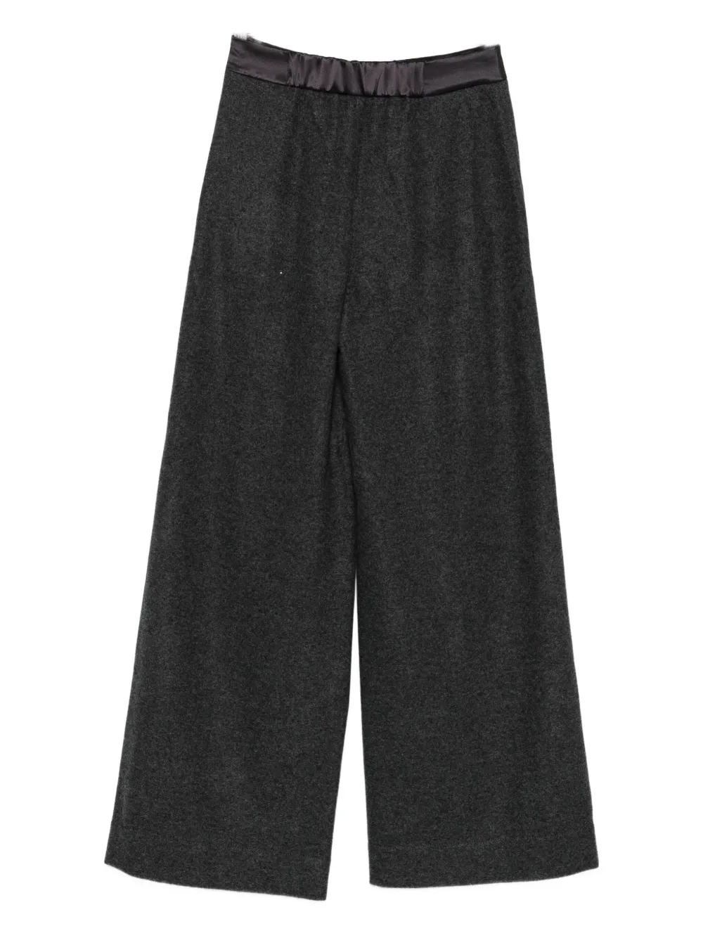 Agnona satin-waistband trousers - Grijs