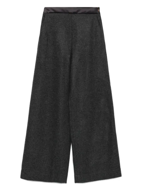 Agnona satin-waistband trousers