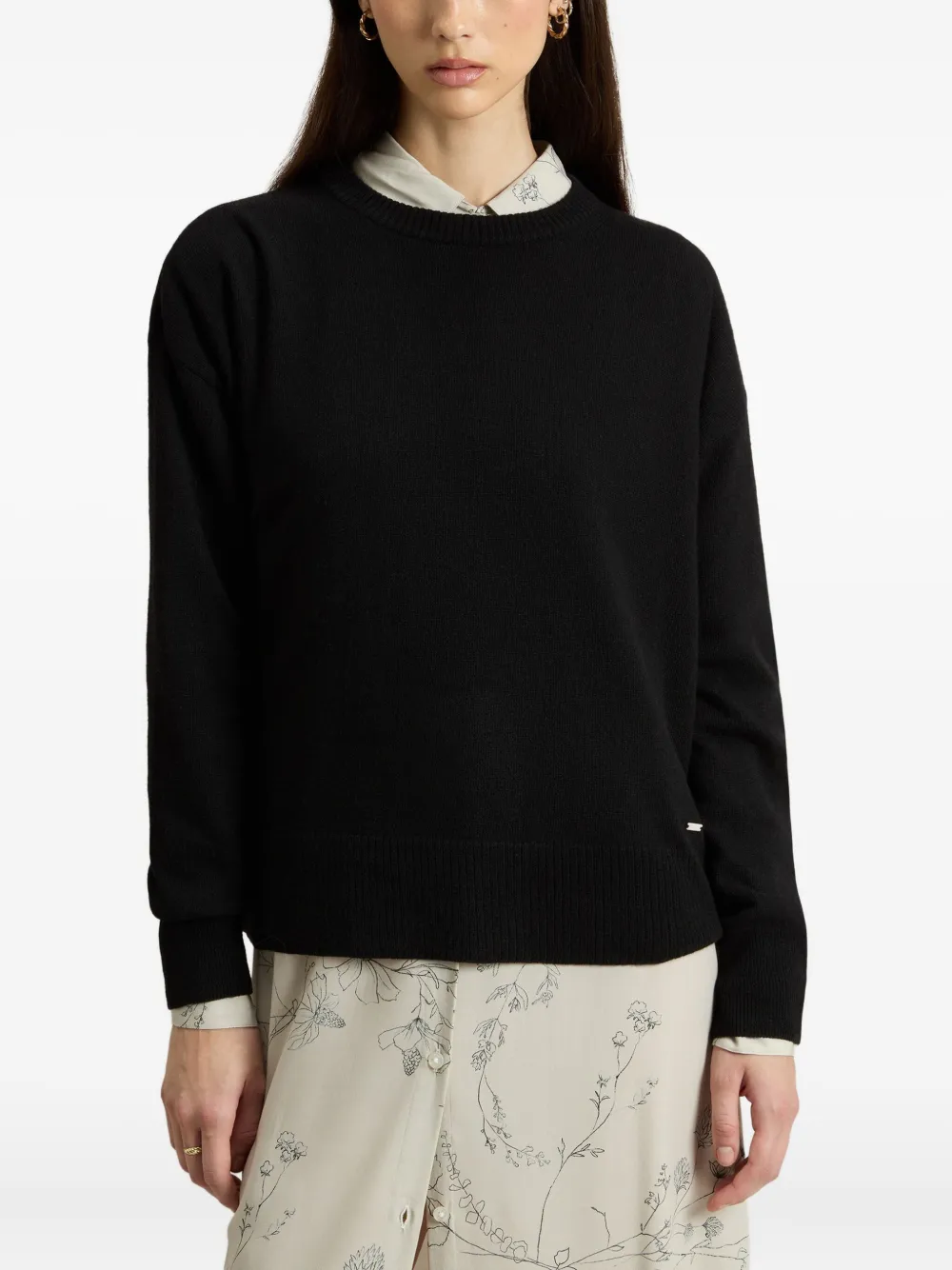 Woolrich Trui met ronde hals Zwart