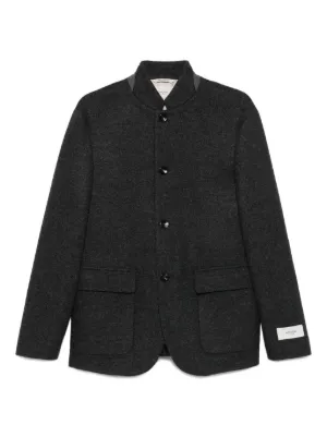 AGNONA アニオナ ダークネイビー アルパカ65%コート イタリア製 AGNONA