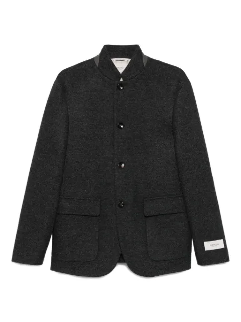 Agnona stand-collar patch-pocket jacket