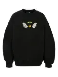 Barrow kids pearl-embellished angel-wing sweatshirt - Black