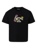 Barrow kids bear-print cotton T-shirt - Black