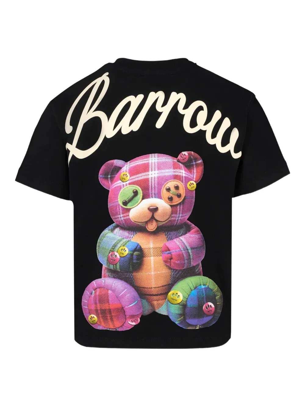 Barrow kids T-shirt met beerprint Zwart