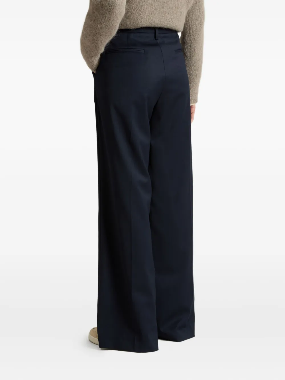 Woolrich Straight plooibroek Blauw