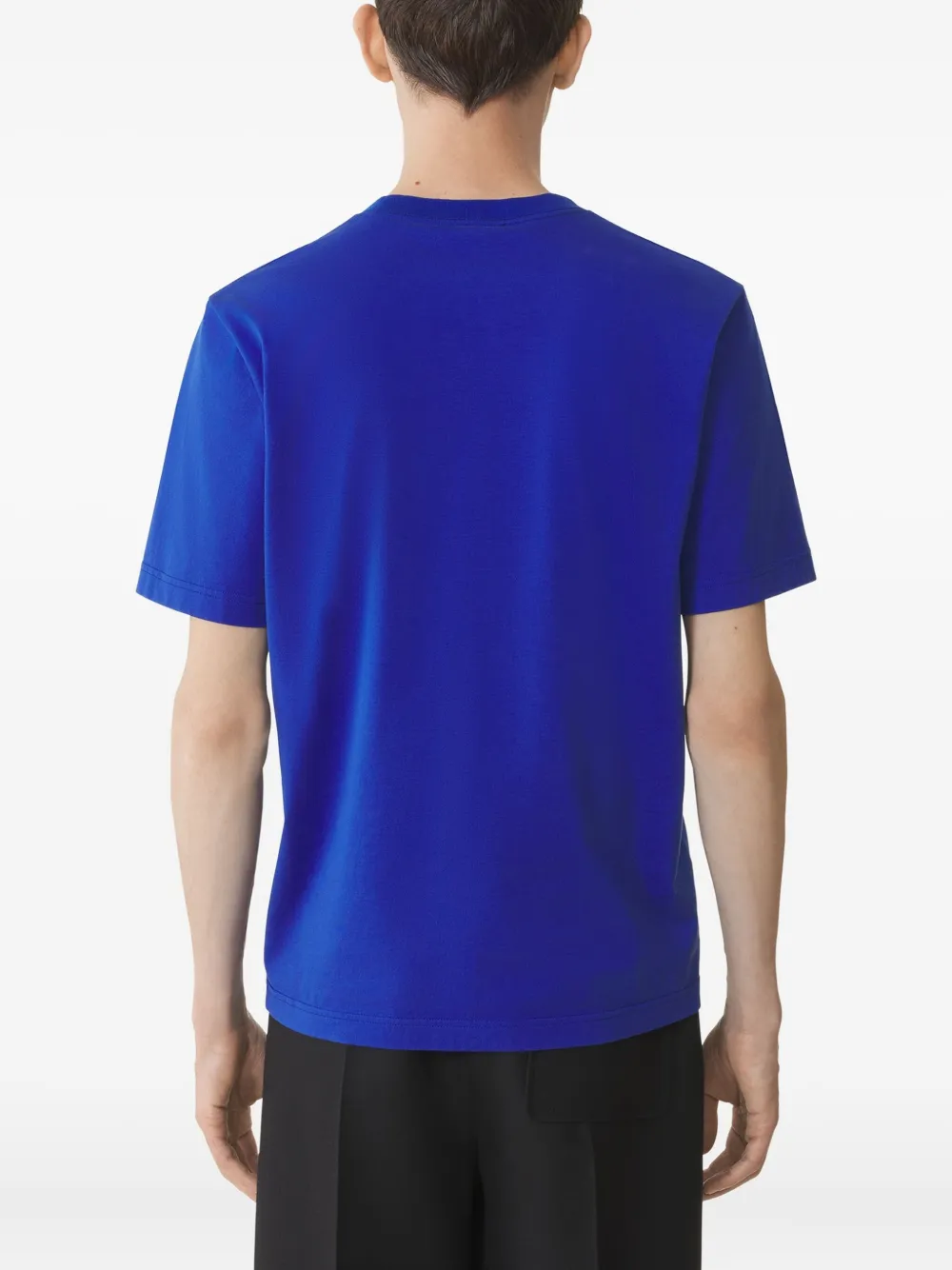 Lanvin Katoenen T-shirt met geborduurd logo Blauw