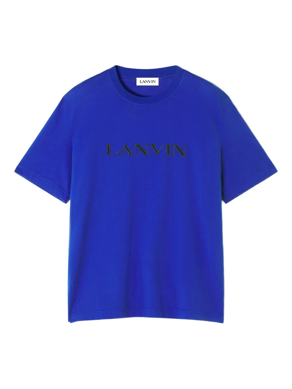 Lanvin Katoenen T-shirt met geborduurd logo Blauw