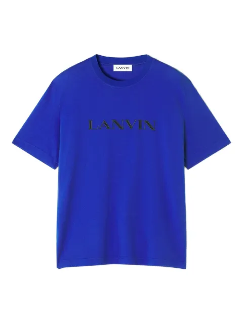 Lanvin logo-embroidered cotton T-shirt