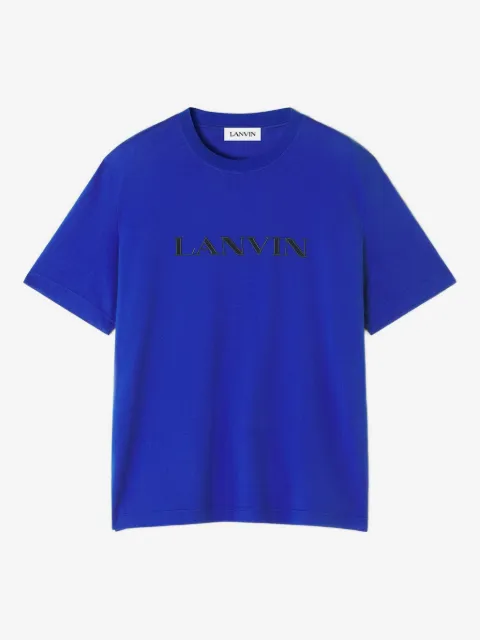 Lanvin logo-embroidered cotton T-shirt