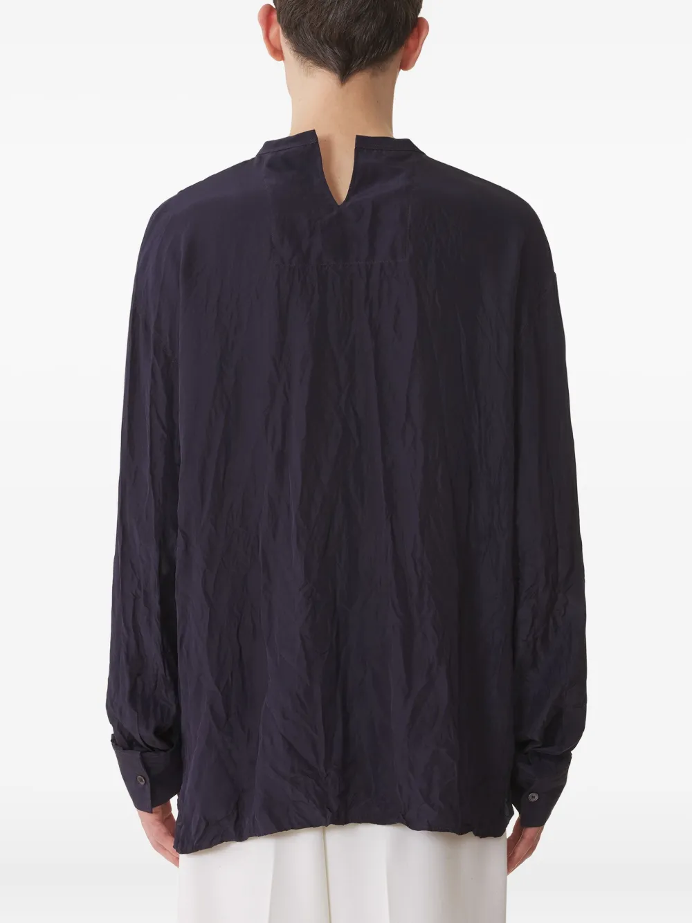 Lanvin Seam-details Shirt In Blue