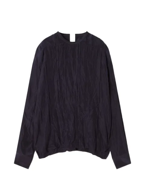 Lanvin pleated silk top