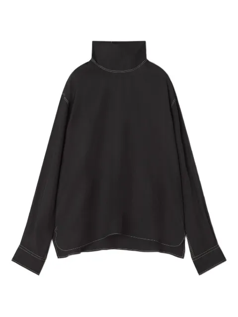 Lanvin camisa con costuras en contraste