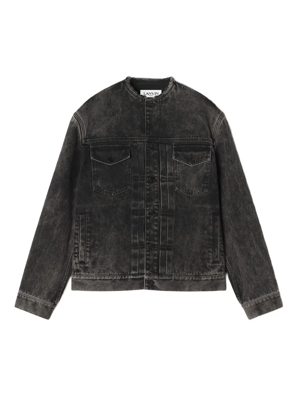Lanvin Katoenen jack met acid wassing Zwart