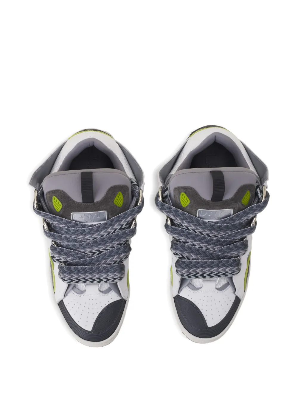 Lanvin Curb perforated sneakers White