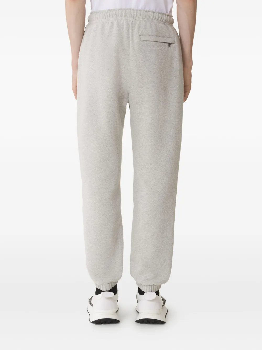 Lanvin Broek met geborduurd logo Grijs