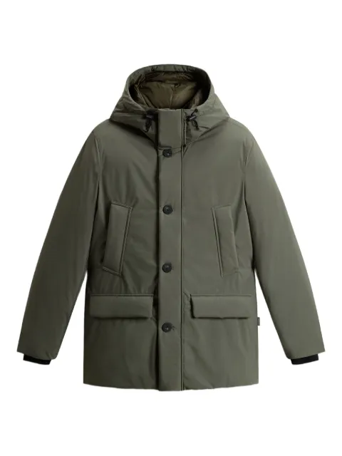 Woolrich hooded button-fastening padded jacket