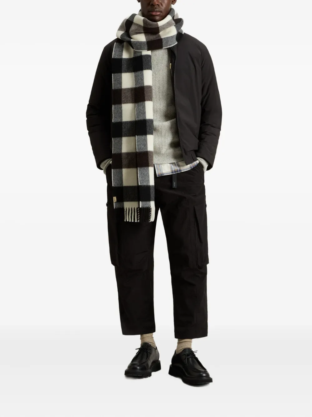 Woolrich Gewatteerd bomberjack met hoge hals Zwart