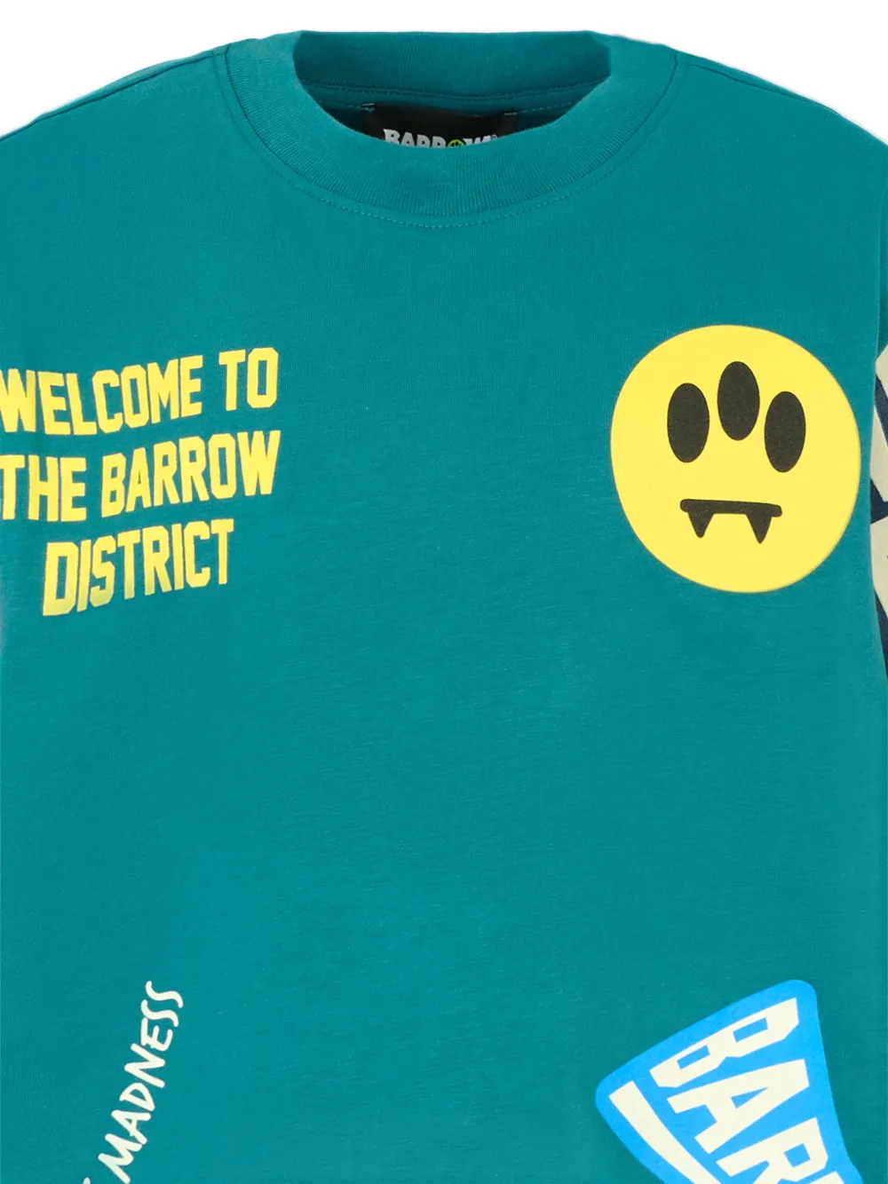 Barrow kids Katoenen T-shirt met logoprint Groen