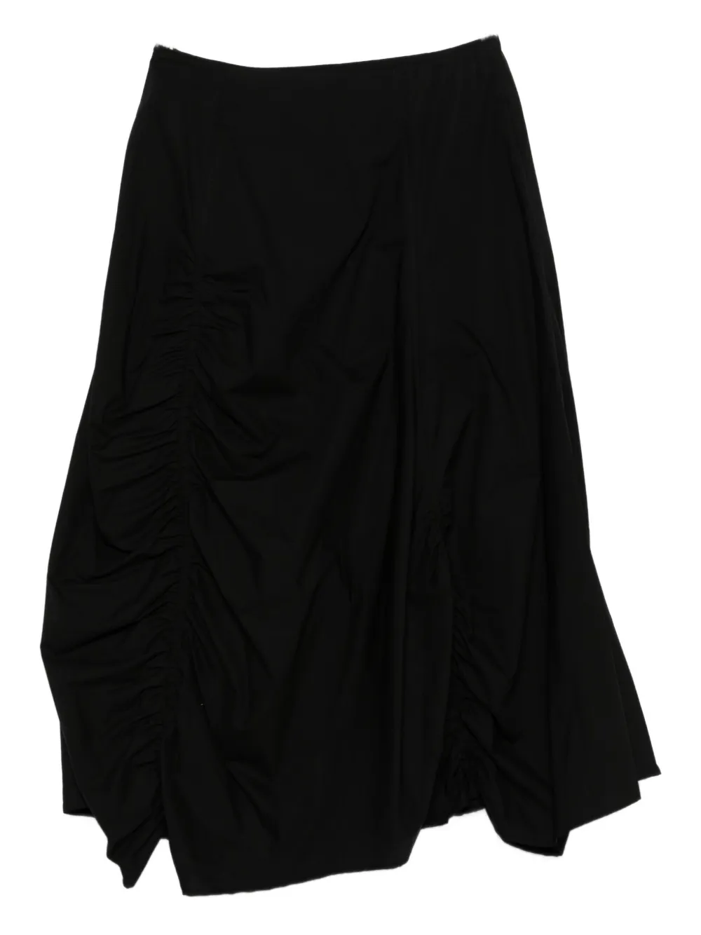 Rundholz gathered asymmetric skirt - Zwart