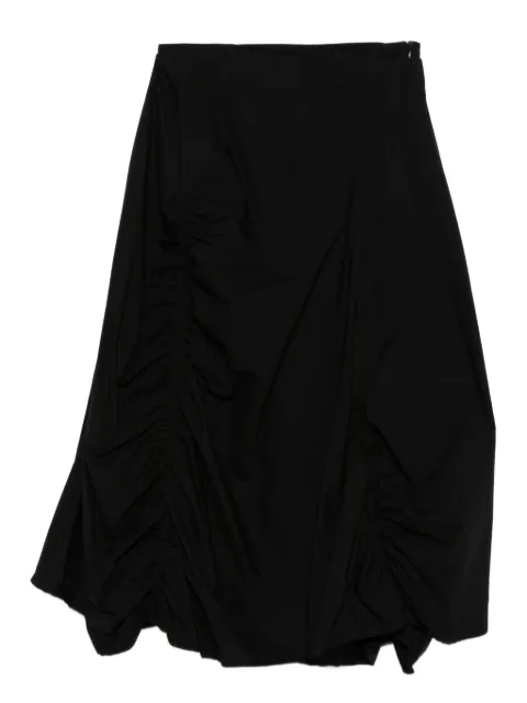Rundholz gathered asymmetric skirt