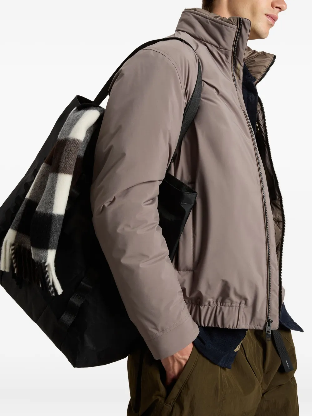 Woolrich Gewatteerd bomberjack Bruin