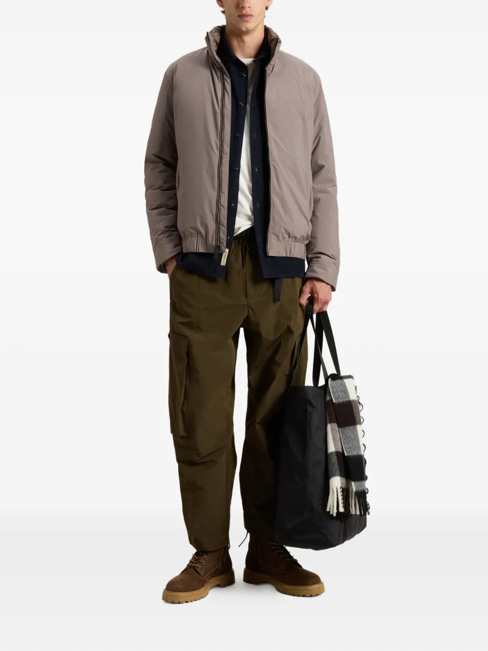 Woolrich Gewatteerd bomberjack Bruin