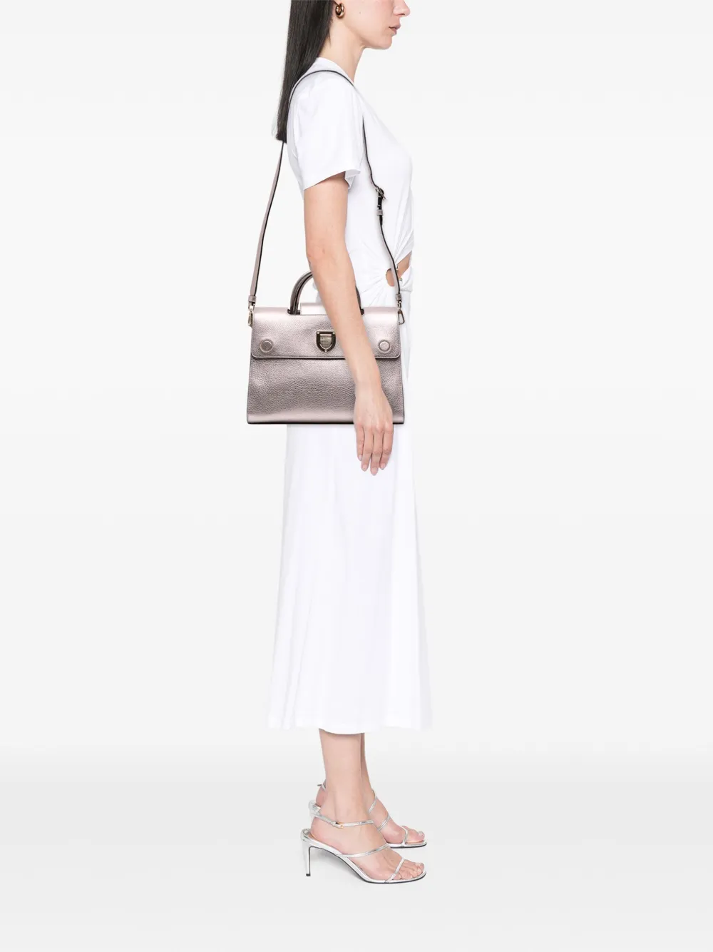 Christian Dior Pre-Owned 2017 Medium Metallic Grained Calfskin Diorever satchel | Pre-Owned | Image 2
