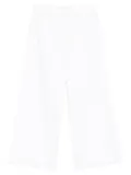 MOTHER The Ditcher Roller wide-leg cotton jeans - White
