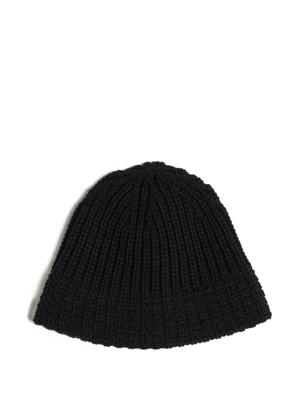Yohji Yamamoto ribbed-knit wool beanie | Black | Image 1