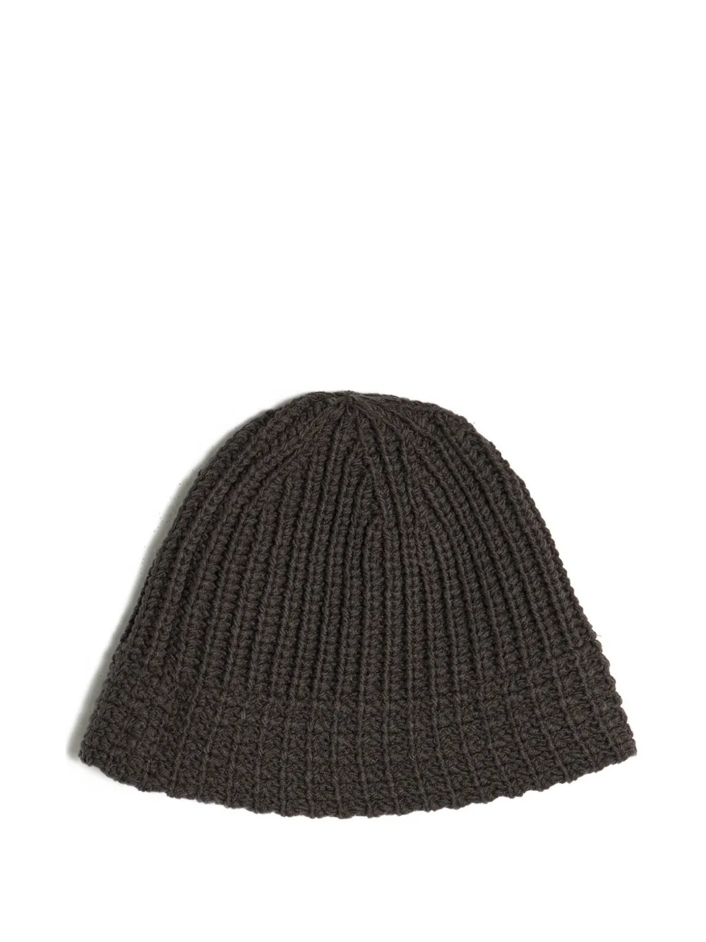 Yohji Yamamoto ribbed-knit wool beanie | Grey | Image 1