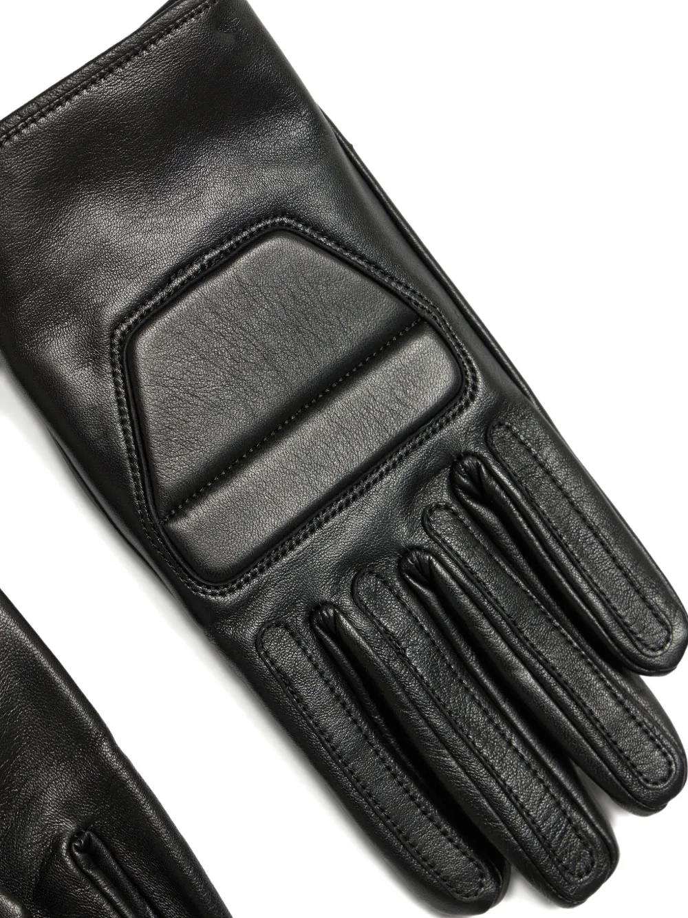 Yohji Yamamoto Padded Panel Gloves In Black